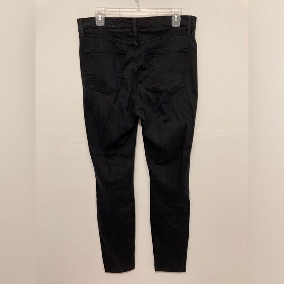 Pistola Black Jeans Womens Size 31 Distressed Ripped Pants Skinny Jeans Mid Rise - Picture 4 of 10